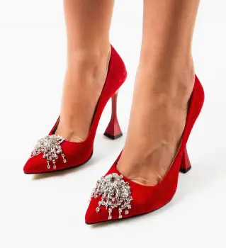 Pantofi dama Yerer Rosii imagine