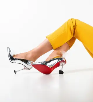 Pantofi dama Yret Argintii imagine