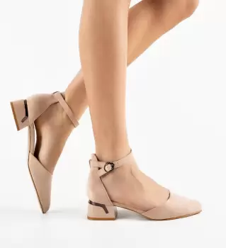 Pantofi dama Zahra Bej 2 imagine