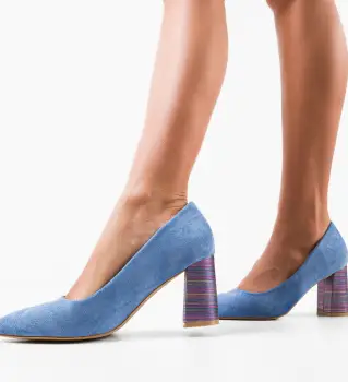 Pantofi Ferne Albastri imagine