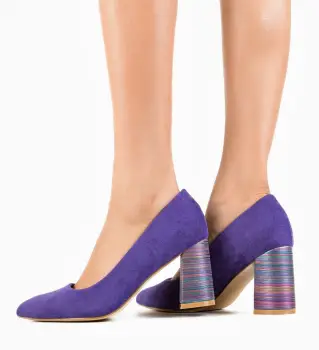 Pantofi Ferne Mov 2 imagine
