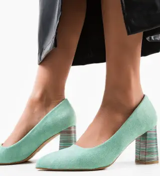 Pantofi Ferne Turcoaz imagine