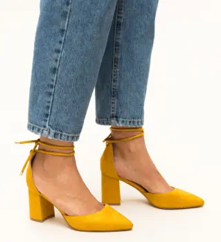 Pantofi Fitonic Galbeni imagine