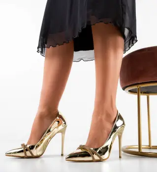 Pantofi Honrey Aurii imagine