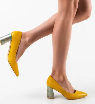 Pantofi Jaylen Galbeni imagine