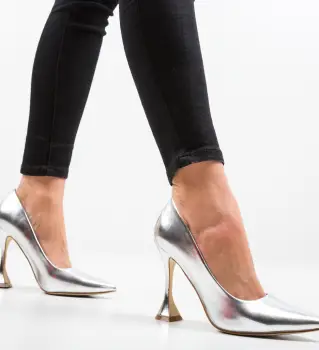 Pantofi Lena Argintii imagine