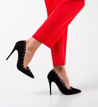 Pantofi Luvea Negri 2 imagine