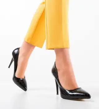 Pantofi Pefeba Negri 2 imagine