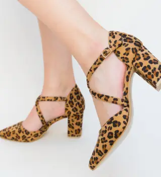 Pantofi Piser Leopard imagine