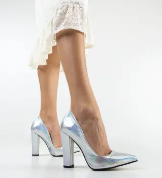 Pantofi Soreen Argintii 4 imagine