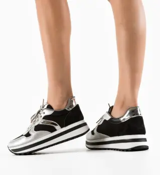 Pantofi Sport Agnes Argintii imagine