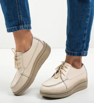 Pantofi Sport Atanom Bej imagine