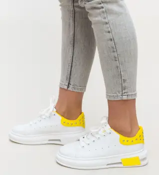 Pantofi Sport Botega Galbeni imagine