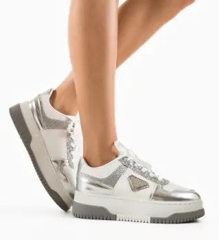 Pantofi Sport Celestino Argintii imagine
