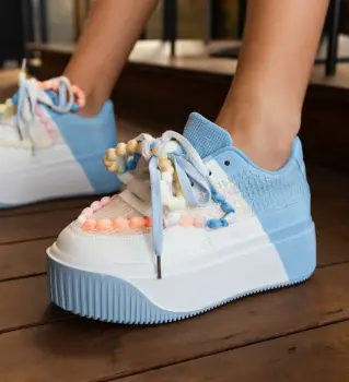 Pantofi sport dama Fabia Albastri imagine