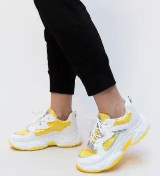 Pantofi Sport Dion Galbeni imagine