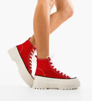 Pantofi sport Lauren Rosii imagine