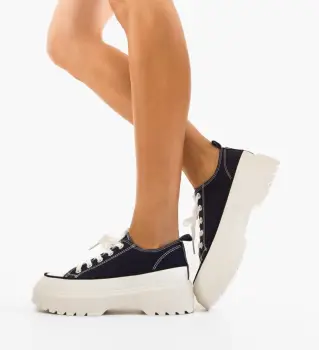 Pantofi sport Lin Bleumarin imagine