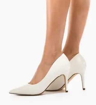 Pantofi stiletto dama Blevins Albi imagine