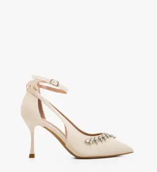 Pantofi stiletto dama Daray Bej imagine