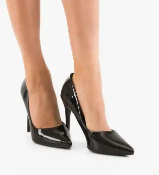 Pantofi stiletto dama Henriet Negri imagine