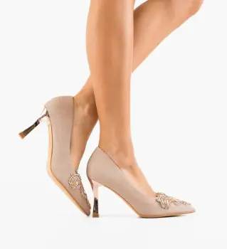 Pantofi stiletto dama Laurie Aurii imagine