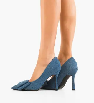 Pantofi stiletto dama Lester Albastri imagine