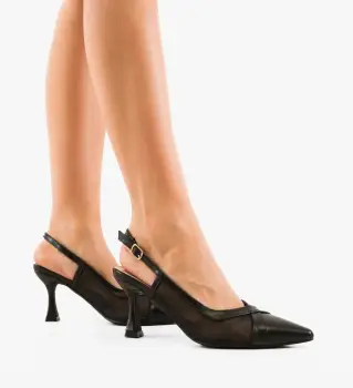 Pantofi stiletto dama Merryen Negri imagine