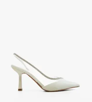 Pantofi stiletto dama Mykono Albi imagine