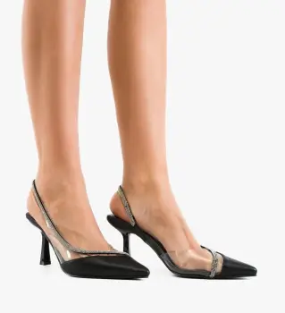 Pantofi stiletto dama Mykono Negri imagine