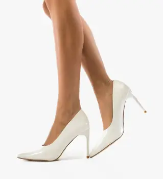 Pantofi stiletto dama Neybar Albi imagine