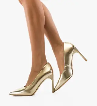 Pantofi stiletto dama Neybar Aurii imagine