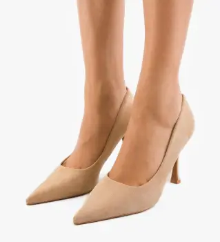Pantofi stiletto dama Smart Bej imagine