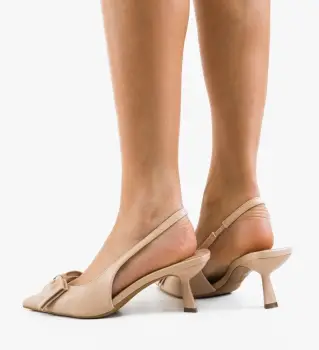 Pantofi stiletto dama Tomic Bej imagine