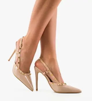 Pantofi stiletto dama Tynno Nude imagine