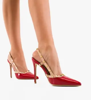 Pantofi stiletto dama Tynno Rosii imagine