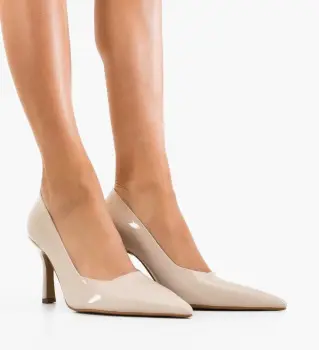 Pantofi stiletto Vobka Bej imagine