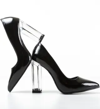 Pantofi Uflet Negri imagine