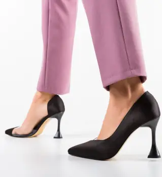 Pantofi Utate Negri imagine