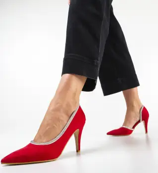 Pantofi Wiham Rosii imagine