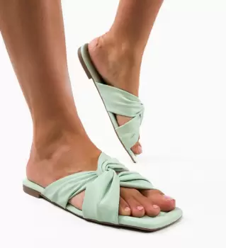 Papuci dama Athena Turcoaz imagine