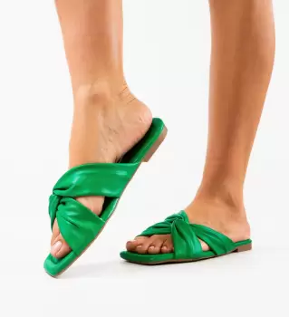 Papuci dama Athena Verzi imagine