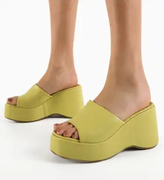 Papuci dama Azura Verzi imagine