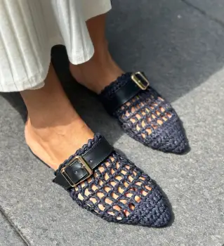 Papuci dama Beachy Bleumarin imagine