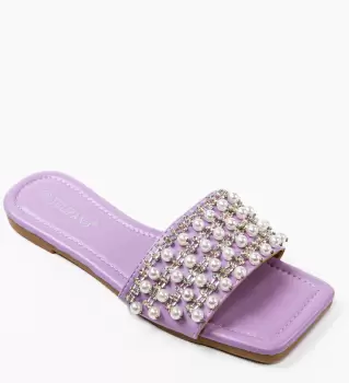 Papuci dama Bellona Mov imagine