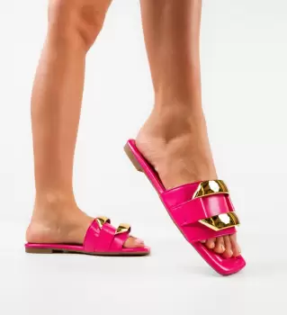 Papuci dama Benny Fuchsia imagine