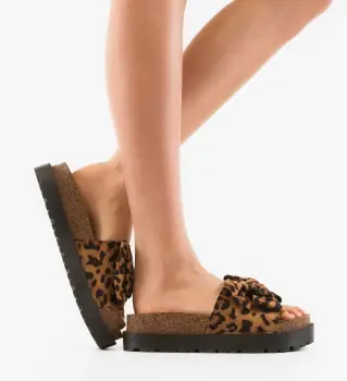 Papuci dama Blake Animal Print imagine