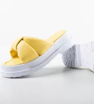 Papuci dama Bonafa Galbeni imagine