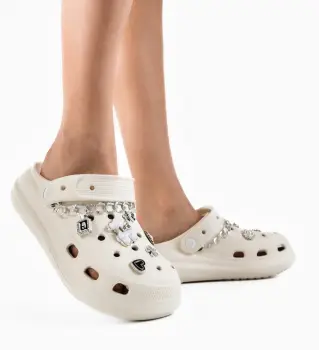 Papuci dama Bravny Albi imagine