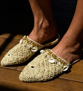 Papuci dama Brimlock Bej imagine